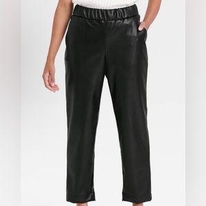 Black pleather A New Day pants size medium